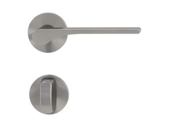 Türgriffgarnitur VAYA 261 LEAF LIGHT Fast2Fix Rosetten rund WC Samtgrau