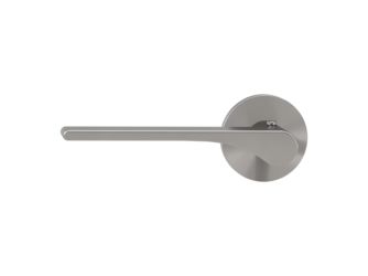 Türgriffgarnitur VAYA 261 LEAF LIGHT Fast2Fix Rosetten rund smart2lock Samtgrau