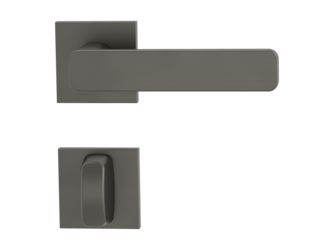 Türgriffgarnitur VAYA 265 MINIMAL MODERN Fast2Fix Rosetten eckig WC Kaschmirgrau