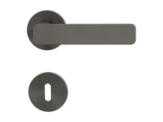 Türgriffgarnitur VAYA 265 MINIMAL MODERN Fast2Fix Rosetten rund Buntbart Kaschmirgrau