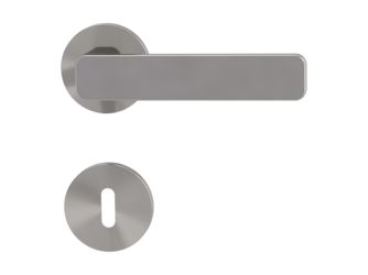 Türgriffgarnitur VAYA 265 MINIMAL MODERN Fast2Fix Rosetten rund Buntbart Samtgrau