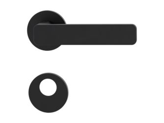 Türgriffgarnitur VAYA 265 MINIMAL MODERN Fast2Fix Rosetten rund Rundzylinder Graphitschwarz