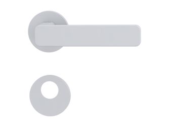 Türgriffgarnitur VAYA 265 MINIMAL MODERN Fast2Fix Rosetten rund Rundzylinder Seidenweiß