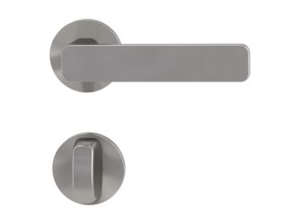 Türgriffgarnitur VAYA 265 MINIMAL MODERN Fast2Fix Rosetten rund WC Samtgrau