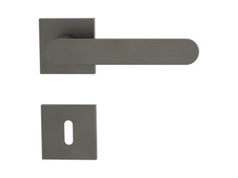 Türgriffgarnitur VAYA 291 AVUS Fast2Fix Rosetten eckig Buntbart Kaschmirgrau