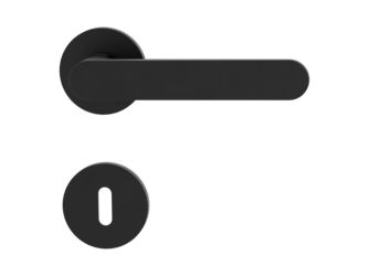 Türgriffgarnitur VAYA 291 AVUS Fast2Fix Rosetten rund Buntbart Graphitschwarz