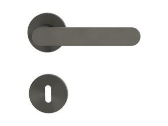 Türgriffgarnitur VAYA 291 AVUS Fast2Fix Rosetten rund Buntbart Kaschmirgrau