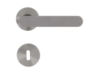 Türgriffgarnitur VAYA 291 AVUS Fast2Fix Rosetten rund Buntbart Samtgrau