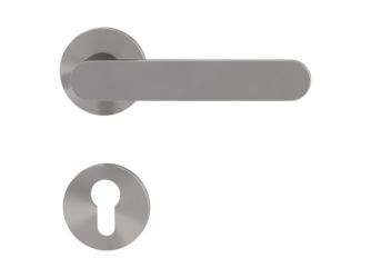 Türgriffgarnitur VAYA 291 AVUS Fast2Fix Rosetten rund Profilzylinder Samtgrau