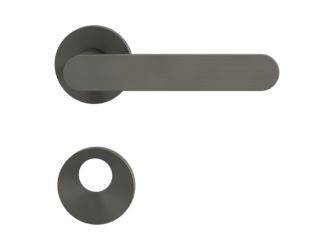 Türgriffgarnitur VAYA 291 AVUS Fast2Fix Rosetten rund Rundzylinder Kaschmirgrau