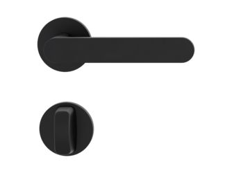 Türgriffgarnitur VAYA 291 AVUS Fast2Fix Rosetten rund WC Graphitschwarz