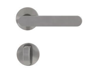 Türgriffgarnitur VAYA 291 AVUS Fast2Fix Rosetten rund WC Samtgrau