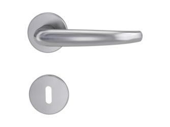 Türgriffgarnitur VAYA basic 194 ALDA Fast2Fix GK3 Rosetten rund Buntbart Edelstahl matt