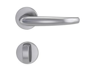 Türgriffgarnitur VAYA basic 194 ALDA Fast2Fix GK3 Rosetten rund WC Edelstahl matt