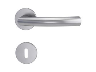 Türgriffgarnitur VAYA basic 254 VIVA Fast2Fix GK3 Rosetten rund Buntbart Edelstahl matt