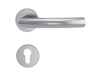 Türgriffgarnitur VIVA F2F Fast2Fix GK3 Rosetten rund Profilzylinder Edelstahl matt