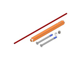 Türstärke Erweiterungsset 50-60mm fast2Fix Hohlstift 8mm smart2lock L/R