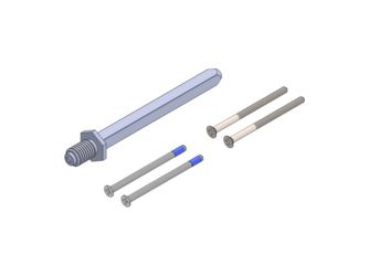 Türstärke Erweiterungsset 60-70mm fast2Fix Voll- Wechselstift 8mm für Wechselgarnituren L/R