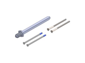 Türstärke Erweiterungsset 70-80mm fast2Fix Voll- Wechselstift 8mm für Wechselgarnituren L/R