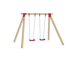 Tabaluga Doppelschaukel inkl. 2 Schaukelbrettern