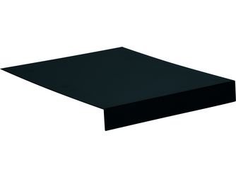 Tablett L-Form 69x50x7cm Aluminium schwarz matt