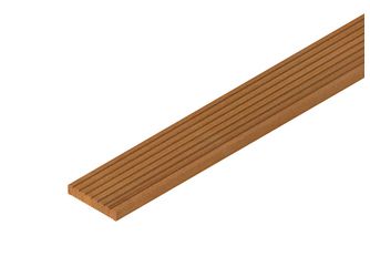 Terrassendiele Bangkirai einseitig genutet, einseitig geriffelt, Bangkirai - 25 x 145 mm