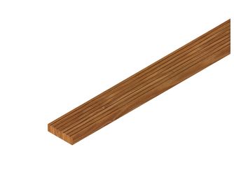 Terrassendiele Bangkirai einseitig genutet, einseitig glatt, Bangkirai - 38 x 145 mm