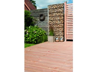 Terrassendiele Douglasie beidseitig französisches Profil, Douglasie - 27 x 143 mm