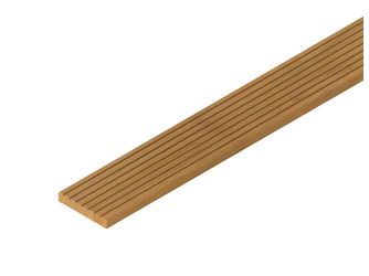 Terrassendiele Garapa einseitig genutet, einseitig geriffelt, Garapa - 25 x 145 mm
