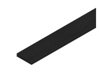 Terrassendiele BPC Hohlkammer grau einseitig gebürstet, einseitig geriffelt, längsseitige Nut, MULTI-DECK - 25 x 150 mm