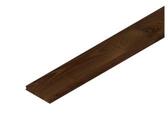 Terrassendiele Esche thermobehandelt beidseitig glatt, längsseitige Hohlkehle - 21 x 145 mm