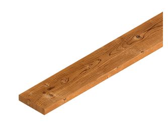 Terrassendiele Fichte thermobehandelt einseitig geriffelt, einseitig glatt - 32 x 165 mm