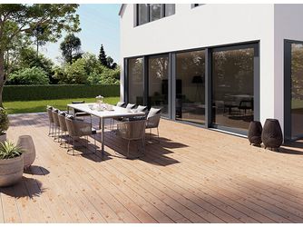 Terrassendiele kanadische Douglasie beidseitig glatt - 27 x 143 mm R3