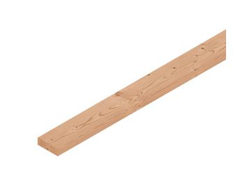 Terrassendiele kanadische Douglasie einseitig gebürstet, einseitig glatt - 45 x 143 mm