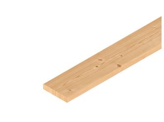 Terrassendiele kanadische Lärche einseitig gebürstet, einseitig glatt - 27 x 143 mm