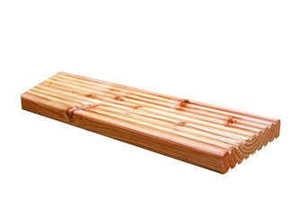 Terrassendiele Douglasie unbehandelt Douglasie natur beidseitig genutet, Rundkante - 28 x 145 mm