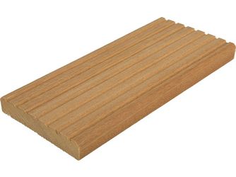 Terrassendiele Bangkirai einseitig genutet, einseitig geriffelt - 25 x 145 mm