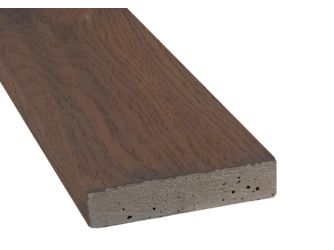 Terrassendiele RMC massiv Burnt Cedar einseitig Holzstruktur - 32 x 176 mm