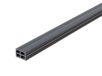 Terrassendiele WPC massiv Nordic Ash einseitig Holzstruktur, längsseitige Nut, Piazza PRO 2.0 - 25 x 142 mm