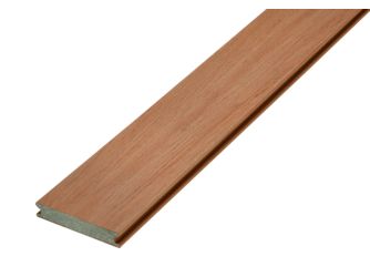 Terrassendiele WPC massiv Royal Elm einseitig Holzstruktur, längsseitige Nut, Piazza PRO 2.0 - 25 x 142 mm