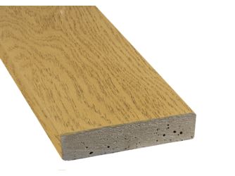 Terrassendiele RMC massiv Smoked Oak einseitig Holzstruktur - 32 x 176 mm