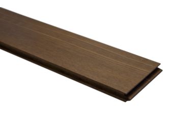 Terrassendiele Esche thermobehandelt massiv glatt, längsseitige Nut, stirnseitige Nut & Feder - 20 x 130 mm