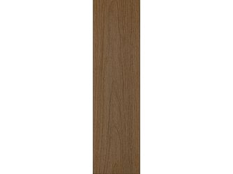 Terrassendiele WPC massiv Teak einseitig Holzstruktur, einseitig glatt, längsseitige Nut, Premium - 22,5 x 210 mm