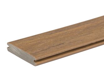 Terrassendiele WPC massiv Antique Leather einseitig gebürstet, längsseitige Nut, Reserve - 24 x 136 mm Terrassendiele WPC massiv Antique Leather einseitig gebürstet, längsseitige Nut, Reserve - 24 x 136 mm