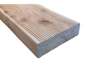 Terrassendiele europäische Lärche beidseitig geriffelt