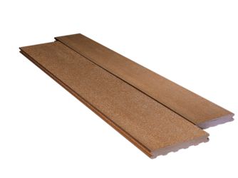 Terrassendiele WPC monoextrudiert massiv Colorado Braun beidseitig glatt, längsseitige Nut, Elegance - 23 x 138 mm