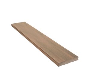 Terrassendiele WPC monoextrudiert massiv Äquator Braun beidseitig glatt, längsseitige Nut, Emotion - 23 x 138 mm