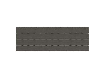 Terrassenfliese WPC Teak einseitig Holzstruktur - 2,3 mm stark