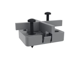 Terrassenmeister Alu-System System Clip inkl. 100 Bohrschrauben A2 4,0 x 37 schwarz T x 15 Keramik