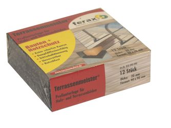 Terrassenmeister Profi-Unterlage für Terrassen Quadrate 20 x 90 x 90 mm